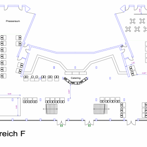 Ausstellertisch (Halle F) / Exhibitor Table (Hall F)