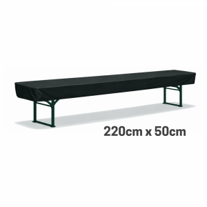 Bierzelttisch 220 cm × 50 cm mit Husse schwarz  (nur für Stände!)