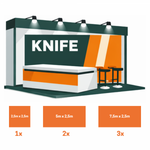 Stand | 2,5 m Tiefe | Hallenrand