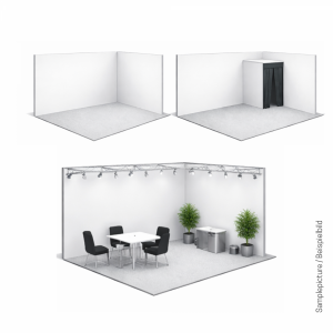 Messewände & Lagerraum (nur für Stände)